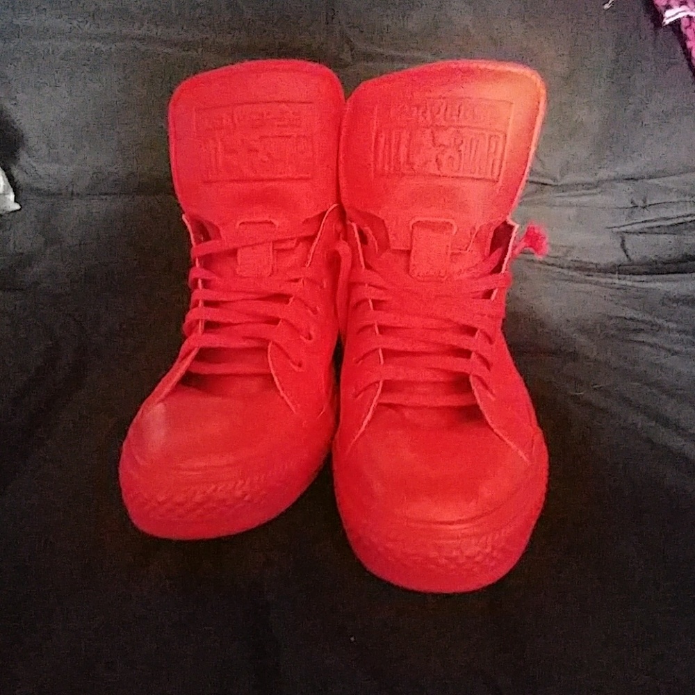 Red Converse High Tops